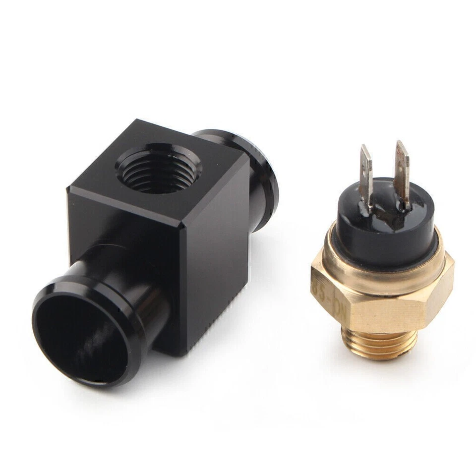 Interruptor térmico de temperatura del ventilador del radiador para Yamaha Kawasaki Honda Suzuki negro Foto 4 de 4