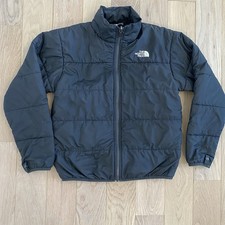 The North Face Quilted Puffer Jacket Boys Size 12 Black