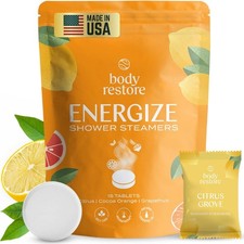 Body Restore Shower Steamers Aromatherapy 15 Pack - Birthday Gifts for Women, Me