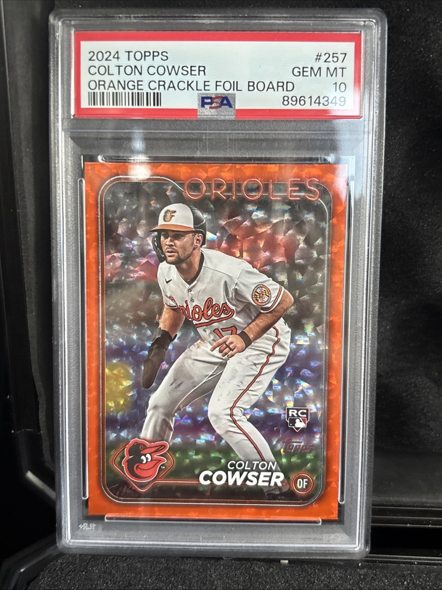2024 Topps Series 1 - Colton Cowser #257 Orange Crackle Foil /299