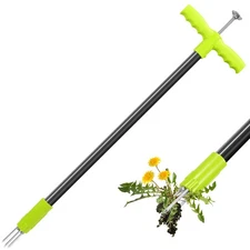 3 Claws Weed Puller Tool Stand Up with Long Ergonomic Handle Heavy Duty