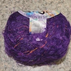 SIDAR DESIGNER KNITS GIGI NYLON YARN  DARK PURPLE ORANGE DISCONTINUED