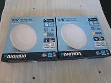 Parmida 5/6" LED Disk Light Ultra Thin Trim Flush Mount Dimmable 1050 Lumens