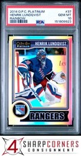 2014 O-PEE-CHEE PLATINUM RAINBOW #37 HENRIK LUNDQVIST HOF POP 1 PSA 10