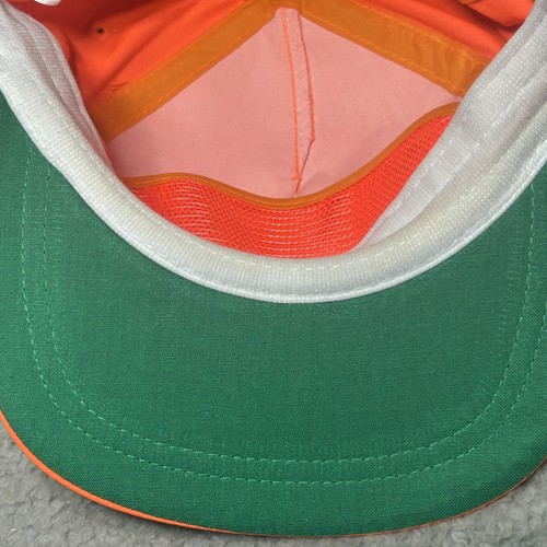 Miami Hurricanes Hat NCAA Men's Canes Cup Bright Orange Rope Strapback - Picture 11 of 13