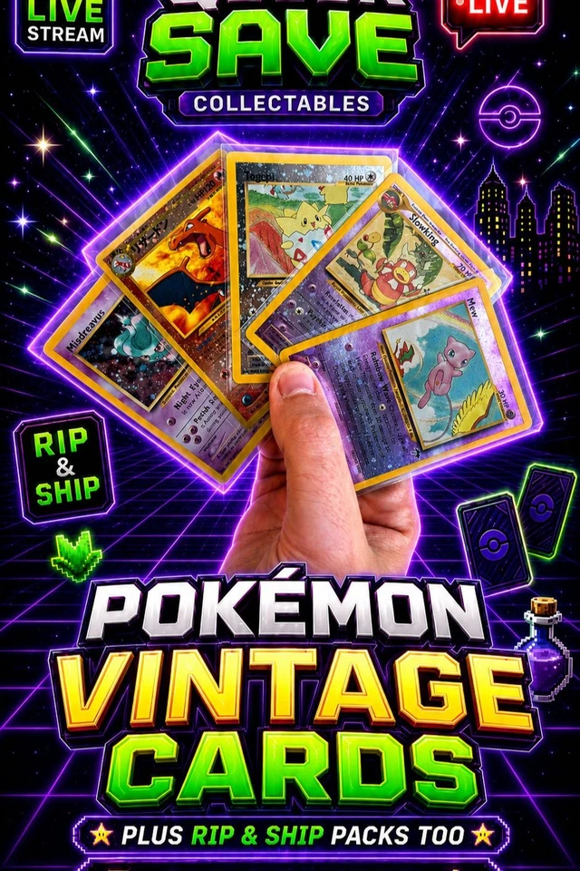 Vintage Card Night!! + Pack Rips  £1 Singles Start!