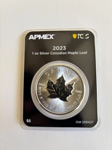 2023 1oz .9999 Fine Silver Canadian Maple Leaf APMEX