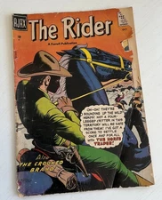 Vintage Western Comic Book Ajax Four Star The Rider #4, 1957 Vol. 1, Num. 4