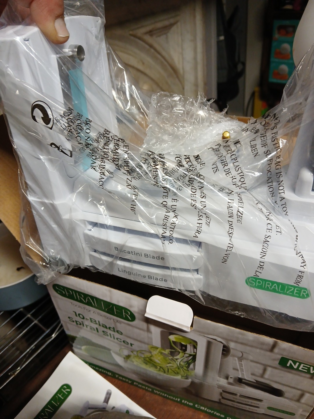 Vegetable Slicer Spiralizer 7Blade Strongest and Heaviest Spiral Slicer Open Box