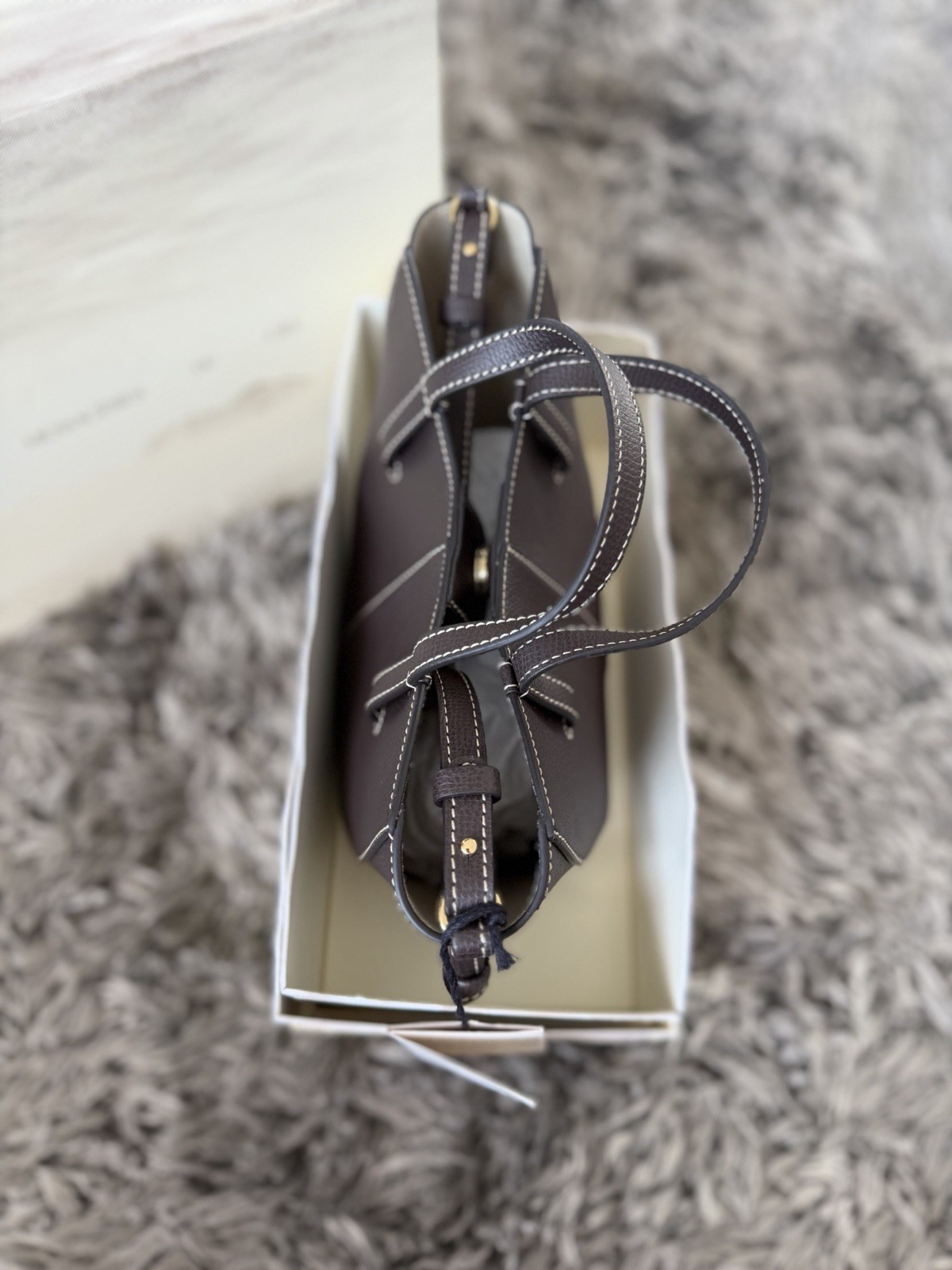 Polene Cyme Tote Nano EDITION TEXTURED EBONY RRP£350 image 10