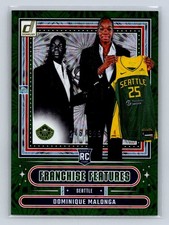 2025 Donruss WNBA Dominique Malonga Franchise Features Green Fireworks (/399)