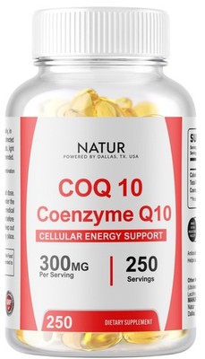 CoQ-10 300mg 250 Softgels Coq10 Co Q10 Coenzyme Heart Support NON GMO