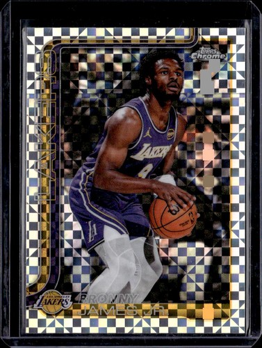 2025-26 Topps Chrome Update #103 Bronny James Jr. X-Fractor