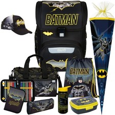 Scooli Batman-EasyStart Schulranzen-Set 10tlg...