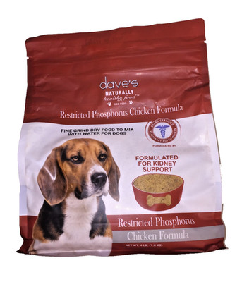 Daves Natural Dog Food Fine Grind Chicken 4 LB Bag, Brand New best by Nov 2026