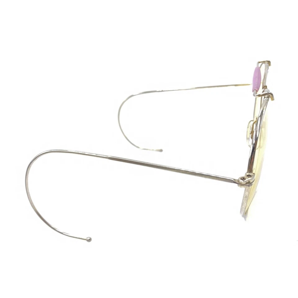 Gafas de sol de aviador vintage doradas rosas de Estados Unidos lentes amarillas diseñador japonés deportes Foto 4 de 4