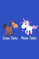 Notizbuch A5 Liniert Einhorn-Tanten, Schreibheft, Tagebuch, Geschenk