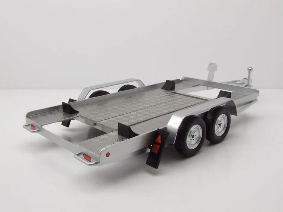 Rimorchio Autotrailer Argento Modellino 1:18 Ixo Models - Immagine 2 di 4