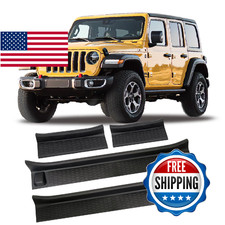4PCS Jeep Gladiator Door Sill Guards Kit for 2018-2025 Jeep Wrangler Entry Prote