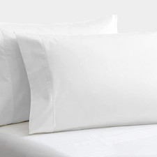 Set of 2 Pillow Cases 600 Thread Count 100 Egyptian Cotton Long Staple
