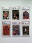 Michael Jordan PSA Graded Basketball Card Lot (6 Total Cards) Bulls Lot D