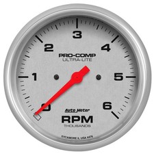 Autometer 4476 Gauge Tachometer 5in 6k Rpm In-dash Ultra-lite