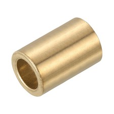 16mm Bore x 22mm OD x 28mm Length Sleeve Bearings Gold Tone 