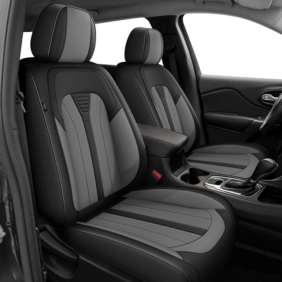 Front Rear (2/5 Seats)  Faux Leather Seat Cover For Ford Bronco Sport 2021-2026 - Imagem 2 de 2