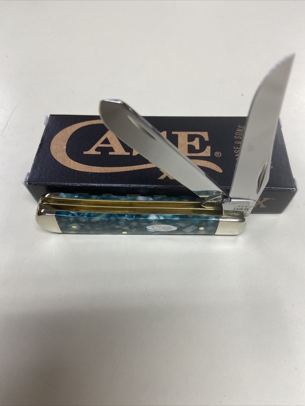 CASE XX #71381 SPARXX GREEN KIRINITE SMOOTH MINI TRAPPER SS
