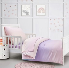Hello Spud Ombr 4-Piece Organic TODDLER Bedding Set Pink/Blue-Brand New-SHIP24
