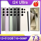 Unlocked Cell Phones 24 Ultra 512Gb Dual Sim 5G Android Smartphone 6800mAh W/Pen