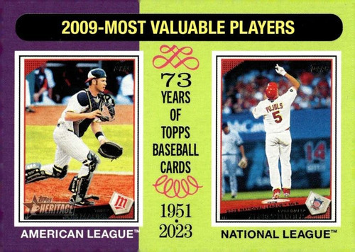 2024 Topps Heritage #205 Joe Mauer / Albert Pujols | Baseball Card