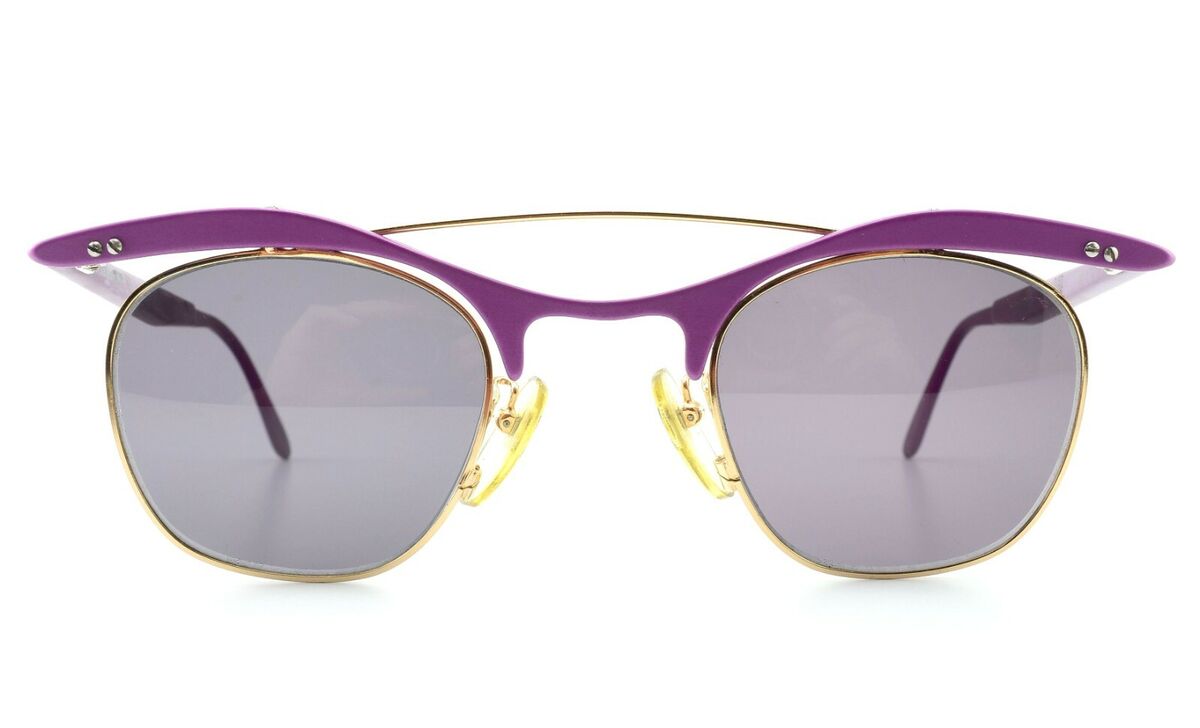 L.A. EYEWORKS Sunglasses PLUTO II Purple Gold Metal Rare L.A. EYEWORKS Sunglasses PLUTO II Purple Gold Metal Rare