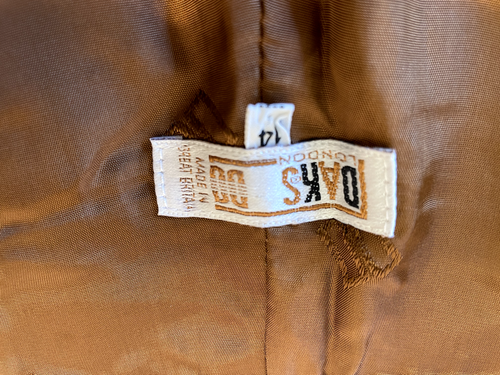 Súper Suave Medio Marrón DAKS London Mujer Lujo Cuero Real Pantalón - Imagen 7 de 12