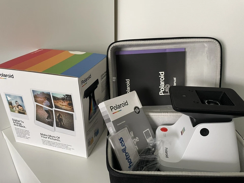 Polaroid - 9019 Lab Instant Photo Printer - White with case - Image 3 of 4
