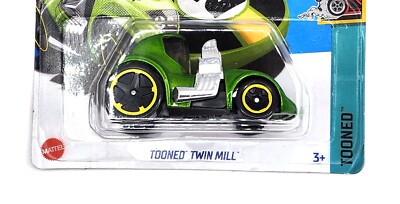 Hot Wheels Tooned Twin Mill 1:64 Diecast Car - Green, Ages 3+