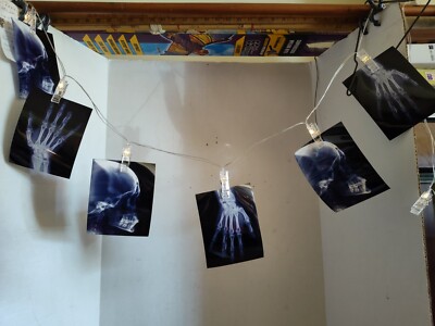 X-Ray String Lights Hand and Skull - Open Box - Works!
