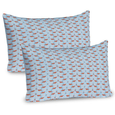 Winter Rowan Frost Blatt 2 Teiliges Kissenbezugs Set 40x80cm