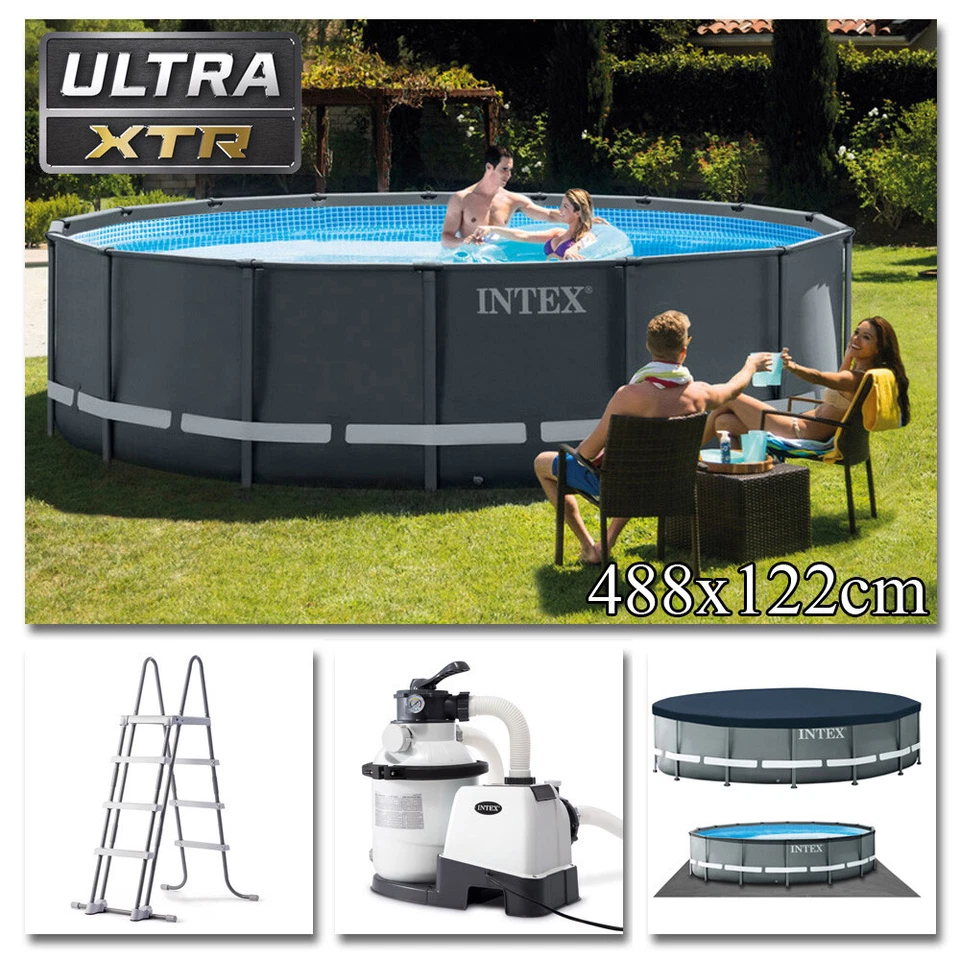 INTEX Komplettset Ultra XTR Frame Pool mit Sandfilteranlage Schwimmbecken - Bild 2 von 4