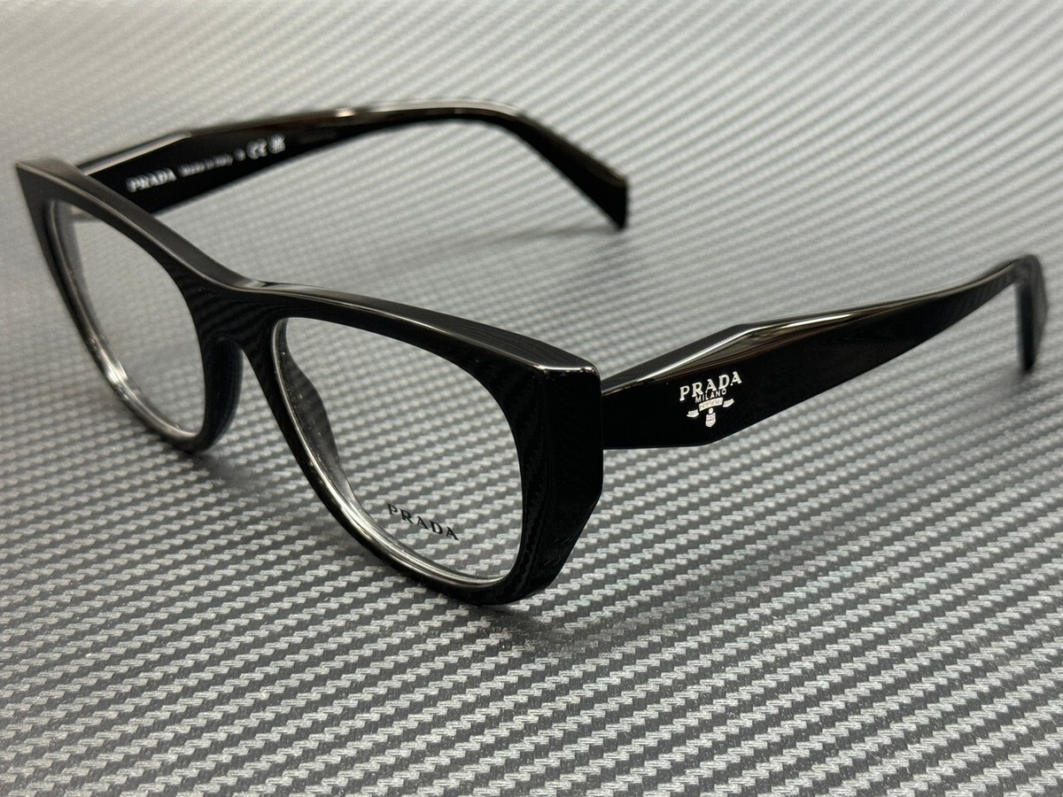 PRADA PR A18V 16K1O1 Black Women's 52 mm Eyeglasses | eBay
