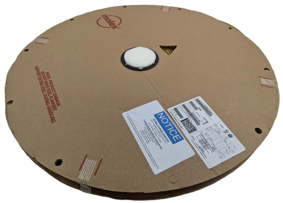 1500 Molex 0190070041 12-10AWG Yellow Rht Angle Crimp Sockets for .25" Tab NEW - Image 2 of 4