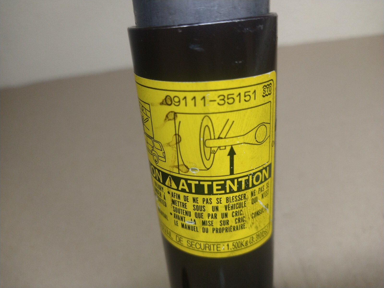 19962002+Toyota+4runner+Spare+Tire+Tool+Kit+Lug+Wrench+and+Bottle