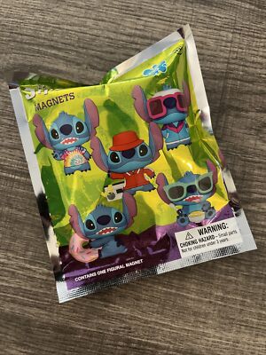 NEW IN PACKAGE! Disney Lilo & Stitch Blind Bag 3D Magnet!