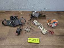 2007 HONDA CBR1000RR OEM FORKS UPPER TRIPLE TREE CLAMP IGNITION LOCK SET KEY CAP