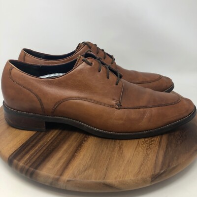 Cole Haan Grand OS Brown Leather Split Toe Oxford Dress Shoes Cole Haan Mens Grand OS Size 13M Brown Leather Split Toe  main image 2