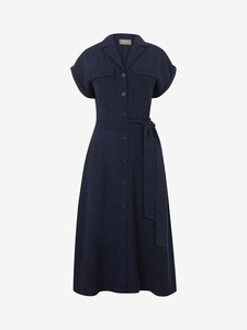 oasis navy shirt dress