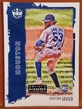 2021 Diamond Kings Artist Proof Blue #44 Cristian Javier ASTROS 