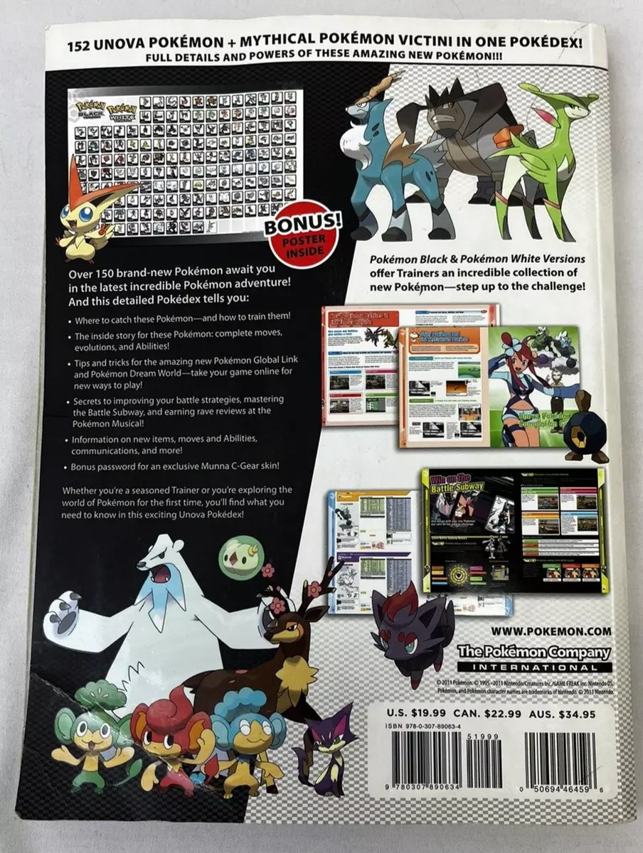 Pokemon Black and Pokemon White Versions: Official National Pokedex : The  Official Pokemon Strategy Guide by The Pokemon Company Intl. (2012, Trade  Paperback) for sale online