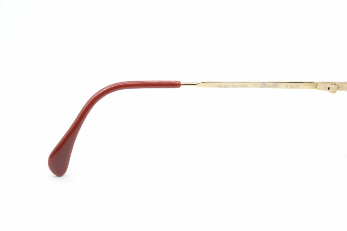 Lunettes Vintage Silhouette 6098/20 Or Marron Carré - Monture Métallique Allemande, Unisexe, Neuve Sans étiquette !