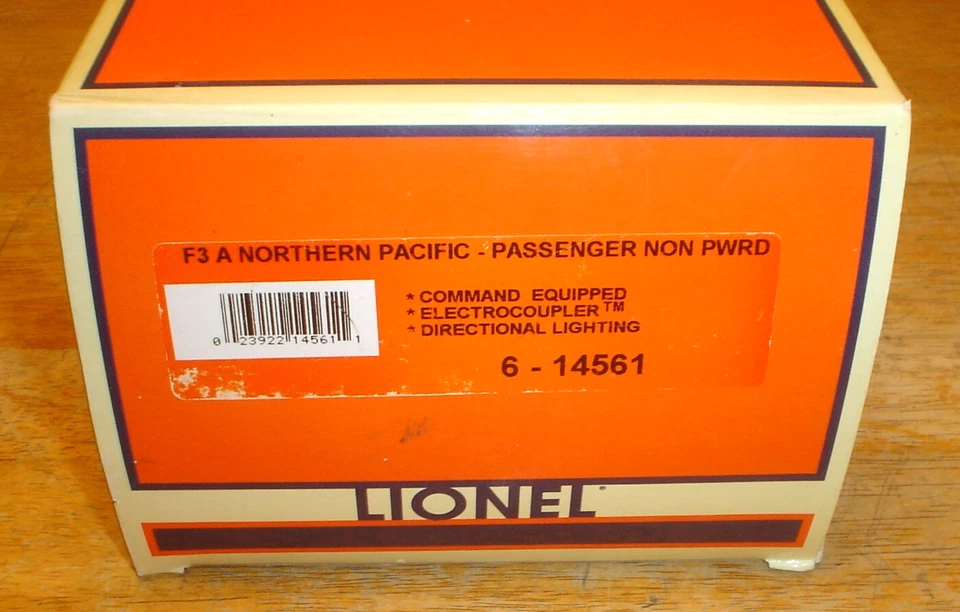 Lionel 6-14561 F3 A Northern Pacific Non-Powered Diesel EMPTY CARDBOARD BOX ONLY - Image 3 of 4